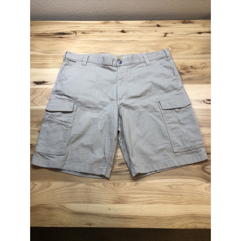 Carhart 103542 Relaxed Fit Cargo Style Work Shorts Size 42x10